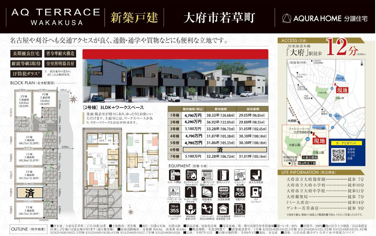 大府市若草町　表帯なし